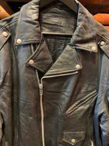 Vintage Biker Jacket, XXL