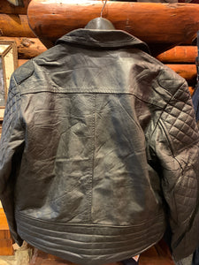 Vintage Biker Jacket With Padding, 44 Large