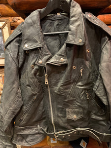 Vintage Biker Jacket, L-XL