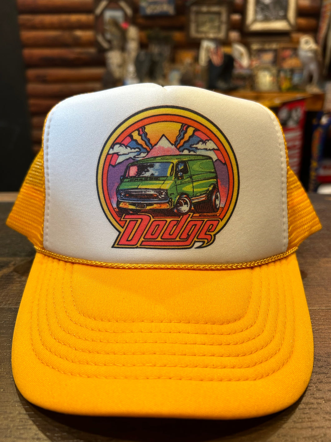 New Dodge Van Gold & White Hat