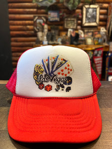 New Las Vegas Red & White Hat