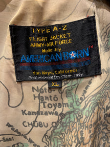 American Born, Van Nuys Type A2 1940s Style Flight Jacket, XL