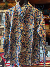 Load image into Gallery viewer, Relco Of London Navy &amp; Red Paisley Shirt

