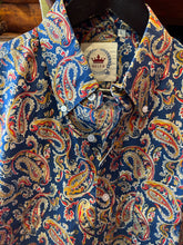 Load image into Gallery viewer, Relco Of London Navy &amp; Red Paisley Shirt
