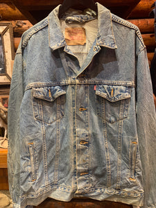 1. Vintage Levis Denim Trucker Jacket, Large