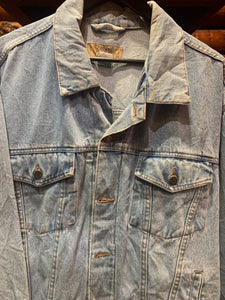 4. Vintage Wrangler Denim Trucker Jacket, XL