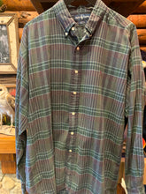 Load image into Gallery viewer, Vintage Ralph Lauren Moss Green Check Blaire, XL
