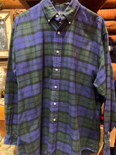 Load image into Gallery viewer, Vintage Ralph Lauren Forest Green &amp; Purple Plaid, Large
