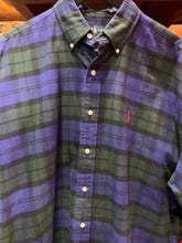 Load image into Gallery viewer, Vintage Ralph Lauren Forest Green &amp; Purple Plaid, Large
