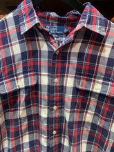 Load image into Gallery viewer, Vintage Ralph Lauren Red W Blue Classic Plaid, Large
