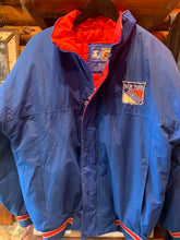 Load image into Gallery viewer, 3. Vintage New York Rangers Starter Jacket. S-M.
