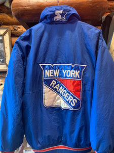 3. Vintage New York Rangers Starter Jacket. S-M.