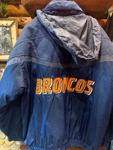 Load image into Gallery viewer, 4. Vintage Denver Bronco&#39;s Pro Line Jacket. XL.
