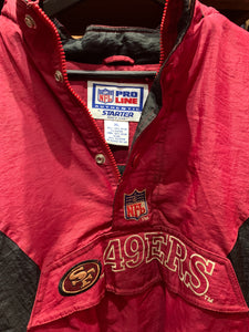 12. Vintage San Fran 49ers Starter Jacket, Large.