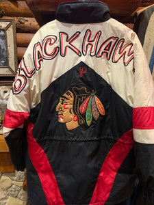 13. Vintage Blackhawks Pro Player Jacket. Medium
