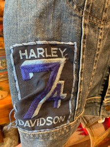 Vintage Harley Davidson, Lee Denim Jacket, S-M