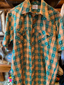 2. Vintage Tem Tex 80s Western Shirt, Unisex Small
