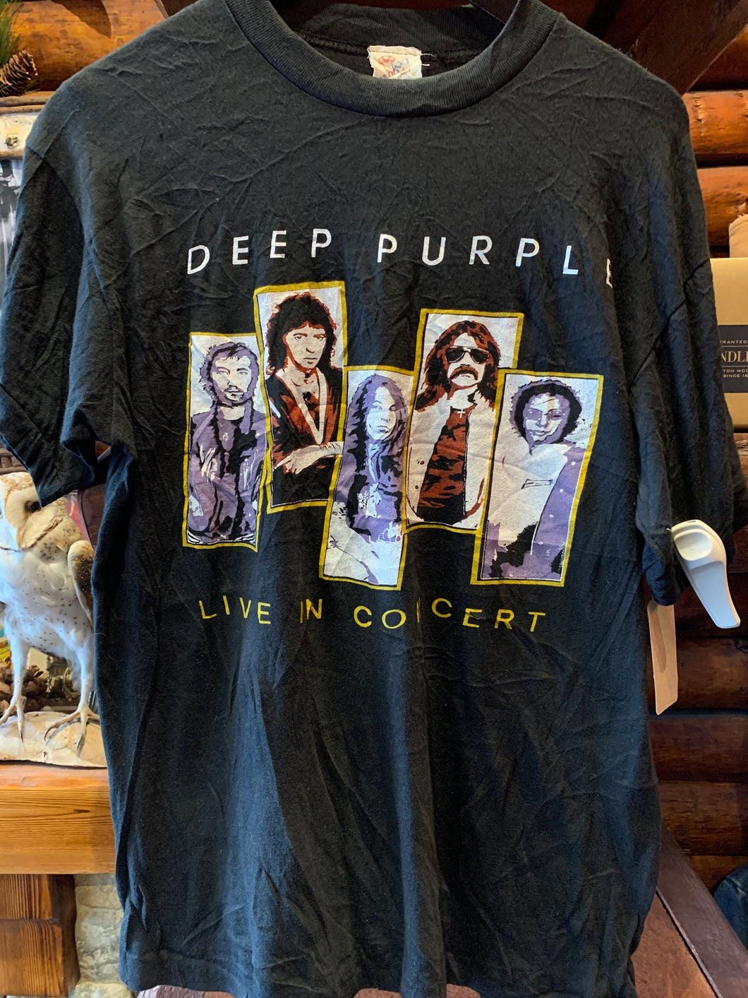 12. Deep Purple Repro Bootleg Car Lot Rock Tees, Medium