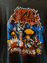 Load image into Gallery viewer, 19. Cryptic Slaughter Repro Bootleg Car Lot Rock Tee, Small
