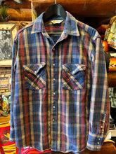 Load image into Gallery viewer, Vintage Carhartt Heavy Flannel Tan Blue, Large
