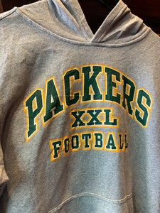 Vintage Green Bay Packers Hoodie, XXL Youth / Unisex Small