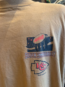 Vintage KC Chiefs Silver Anniversary, Large