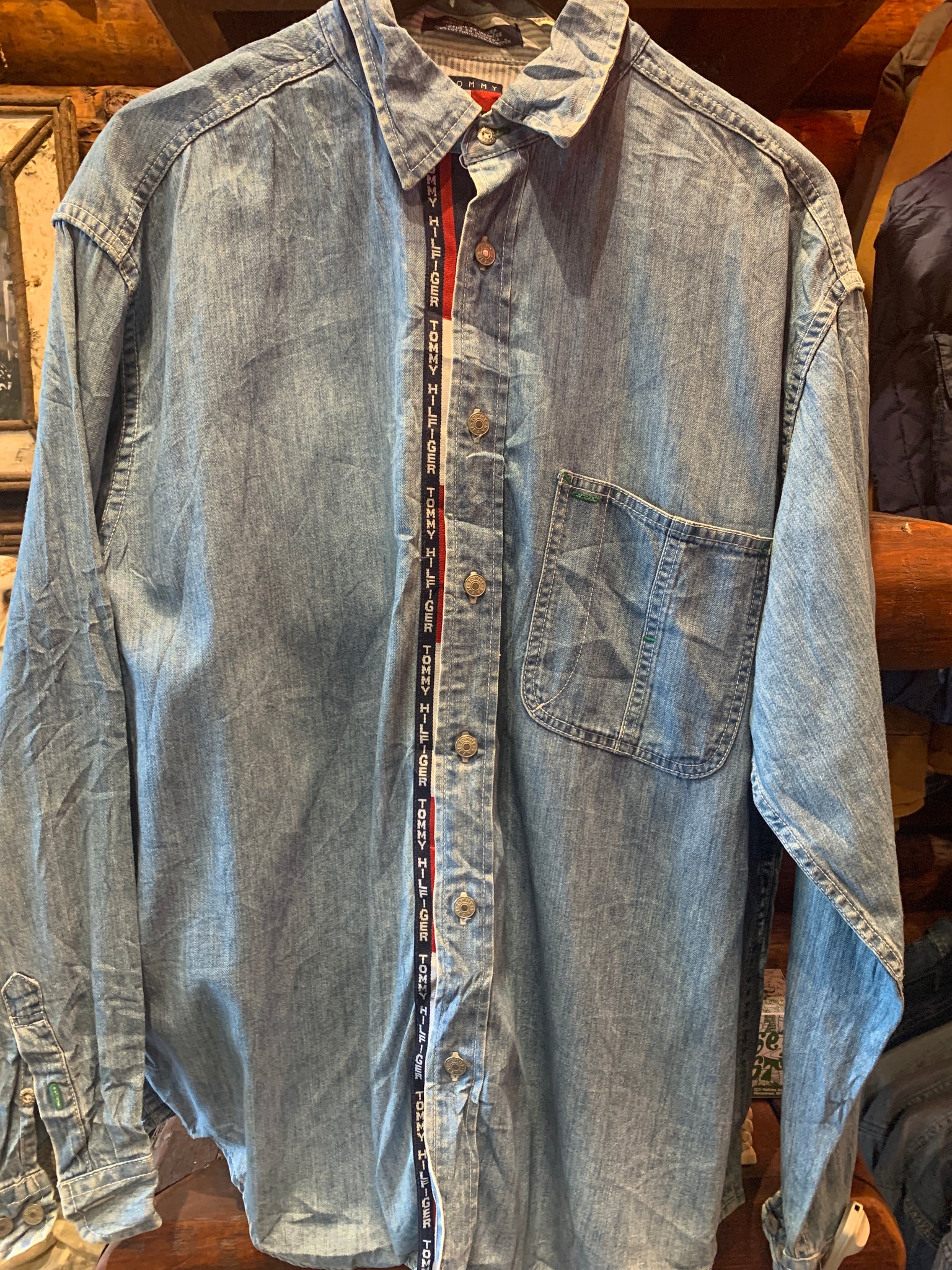 Vintage Tommy Hilfiger Denim Shirt, Large – Midwest Trader