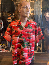 Load image into Gallery viewer, 7. Authentic Hawaiian Shirt Waikiki Beach. Red. Made in Honolulu

