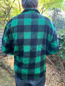 Rare & Very Collectable FIVE BROTHERS 1950's-60s Union Made Wool Lumberjacket. NY, Large