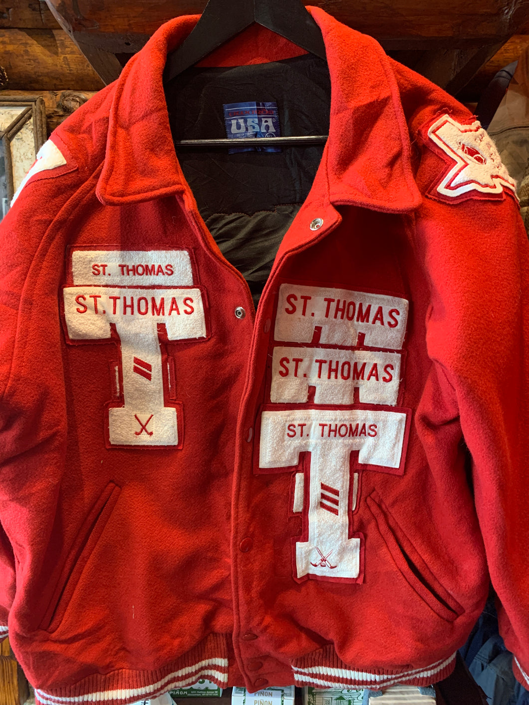 Vintage St. Thomas Texas College Jacket, Circa 2005-2007. XL. FREE POSTAGE