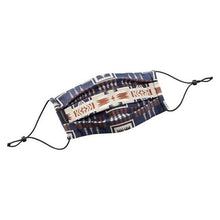 Load image into Gallery viewer, Pendleton Face Mask, Harding Navy - Adjustable Ear Loops
