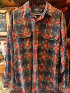 5. Vintage Ralph Lauren Red/Green/Navy G.I Shirt, XL