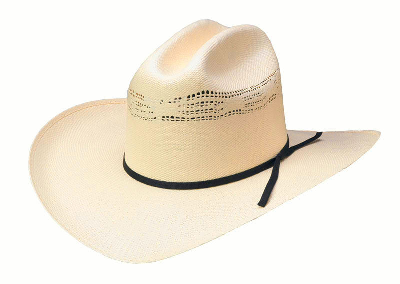 Bangora Cowboy Straw Hat. Elastic Fit. Small/Medium or L/XL. USA IMPORT