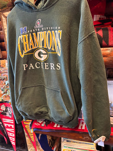 Vintage Green Bay Packers Champs Hood,  M-L