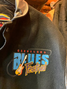 Vintage Cleveland Blues Festival Letterman Jacket, Large-XL. FREE POSTAGE