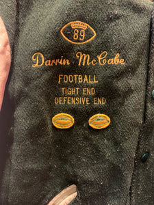 Vintage 1989 Football Letterman Jacket, Small. FREE POSTAGE
