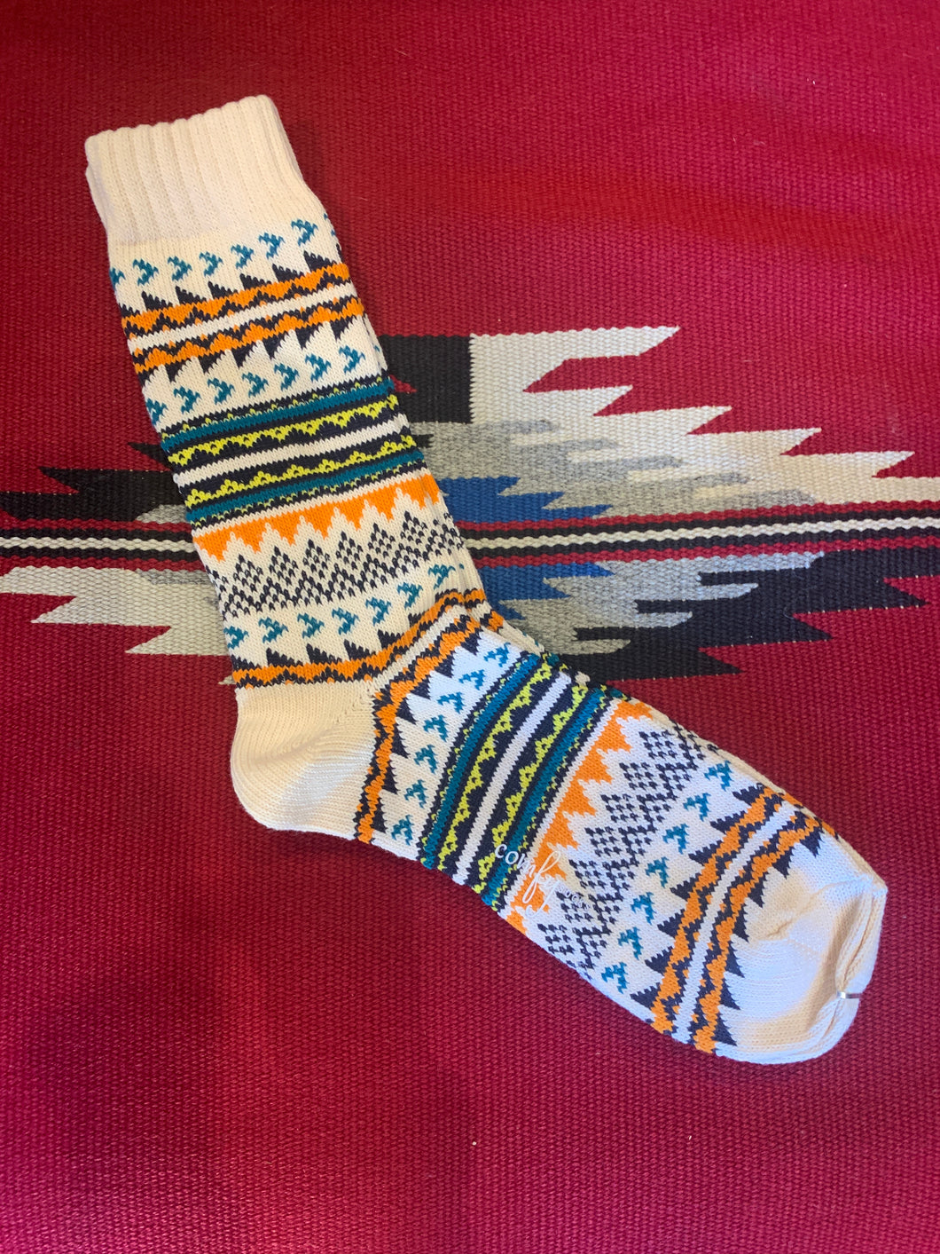 10. Nordic Socks - Geometric Beige