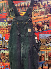 Load image into Gallery viewer, Vintage Carhartt Double Knee Black Overalls, Waist 38. FREE POSTAGE
