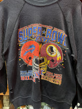 Load image into Gallery viewer, Vintage Beat Up 1991 Redskins v Bills Superbowl Crew Sweater, Small
