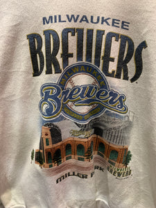 Vintage Milwaukee Brewers Sweatshirt, Large