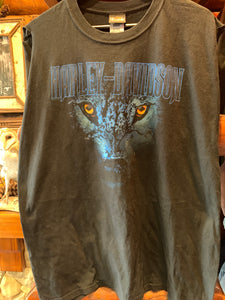 Vintage Harley Wolf Sioux Falls Muscle Tee, XL