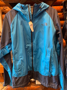 6.Vintage North Face Blue & Navy Rain Jacket, Medium