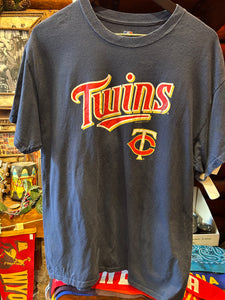 Vintage Twins Baseball Tee, Large