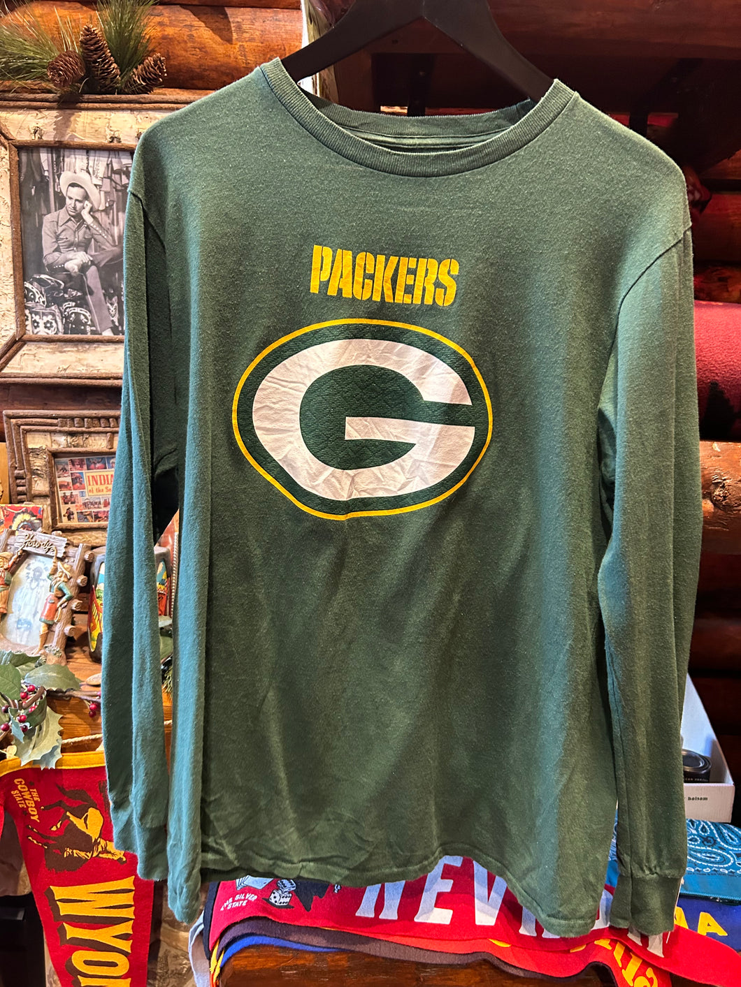 Vintage Green Bay Packers Majestic L/S, Large