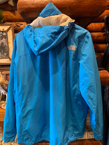 10. Vintage North Face Cobalt Blue Rain Jacket, Large