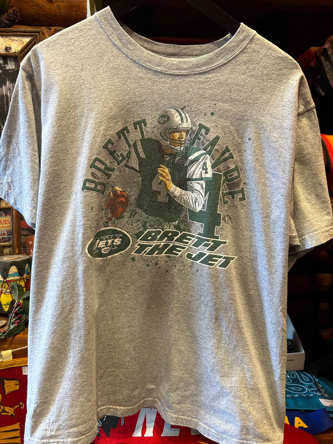 Vintage NY Jets Reebok Brett Favre, Medium