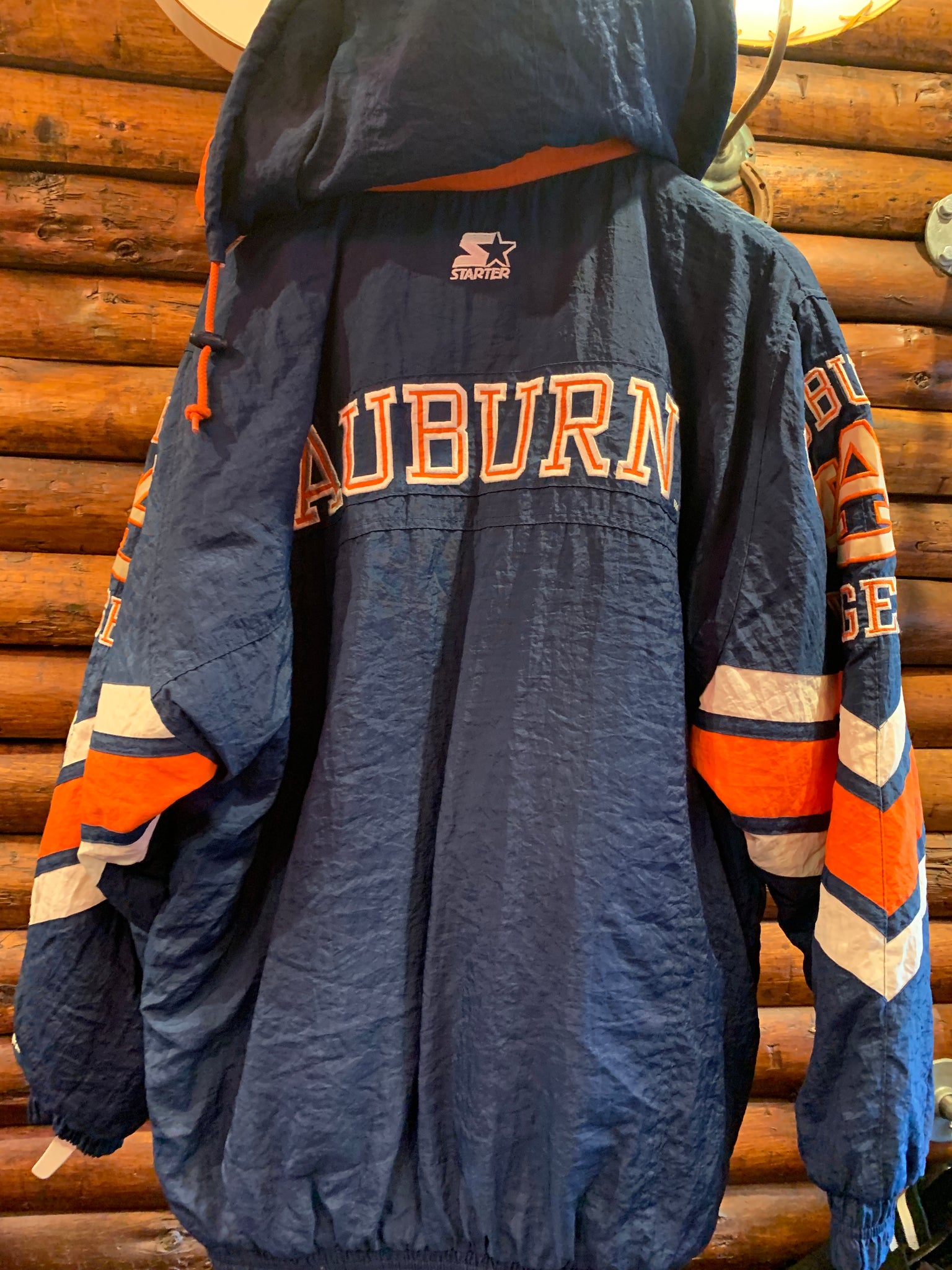 Vintage Auburn Tigers, Starter Stadium Jacket, LG. FREE POSTAGE
