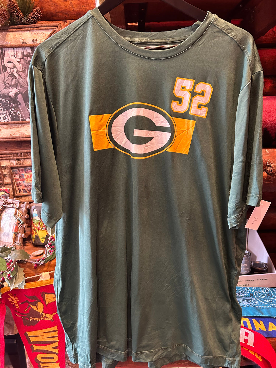 Vintage Green Bay Packers Silky Cool Sports Tee, XL