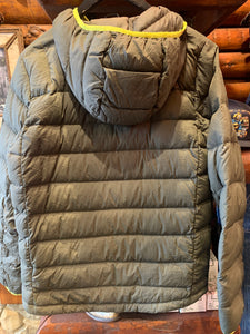 33. Vintage North Face Olive & Lime Puffa, Small