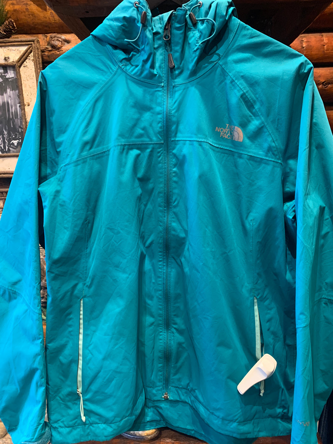 40. Vintage North Face Seafoam Green Spray, Womens Large